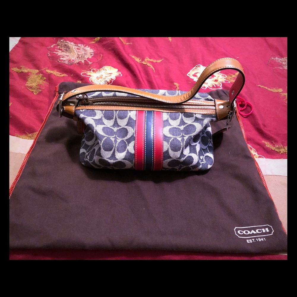 Coach signature denim bag